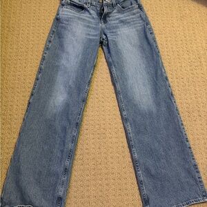 Hollister Women's Flare Jeans in Classic Blue